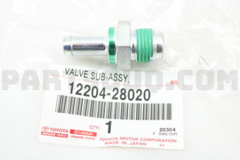 Toyota 1220428020 VALVE SUB-ASSY, VENTILATION