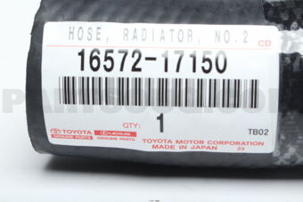 Toyota 1657217150 HOSE, RADIATOR, OUTLET