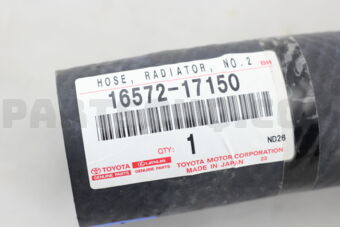Toyota 1657217150 HOSE, RADIATOR, OUTLET
