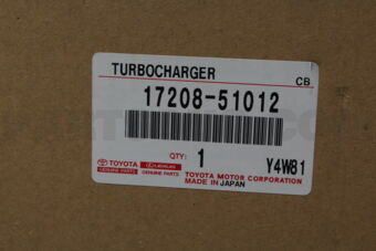 Toyota 1720851012 TURBOCHARGER SUB-ASSY, NO.2