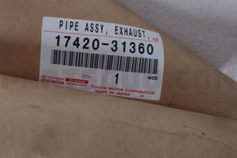Toyota 1742031360 CONJUNTO DE TUBO DE ESCAPE CENTRAL