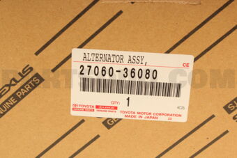 Toyota 2706036080 ALTERNATOR ASSY