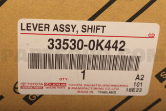 Toyota 335300K442 LEVER ASSY SHIFT