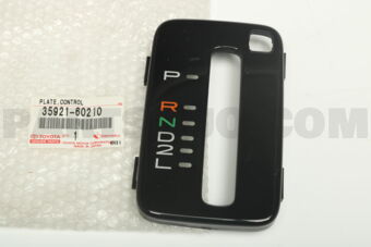 Toyota 3592160210 PLATE, CONTROL POSITION INDICATOR