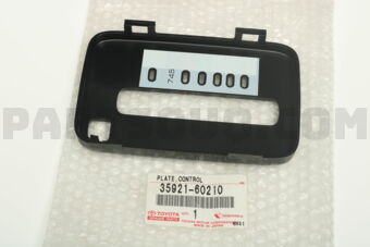 Toyota 3592160210 PLATE, CONTROL POSITION INDICATOR