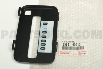 Toyota 3592160210 PLATE, CONTROL POSITION INDICATOR