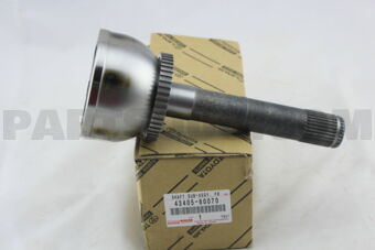 Toyota 4340560070 SHAFT SUB-ASSY, FRONT AXLE OUTER