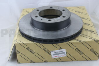 Toyota 435120K060 DISC, FRONT