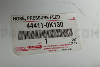 Toyota 444110K130 HOSE PRESSURE FEED