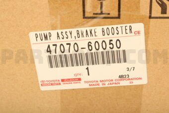 Toyota 4707060050 PUMP ASSY, BRAKE BOOSTER W/ACCUMULATOR