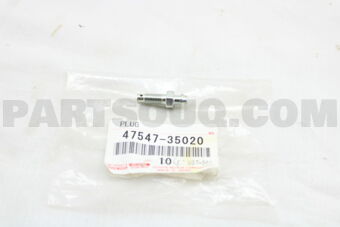 Toyota 4754735020 PLUG, BLEEDER(FOR FRONT DISC BRAKE)