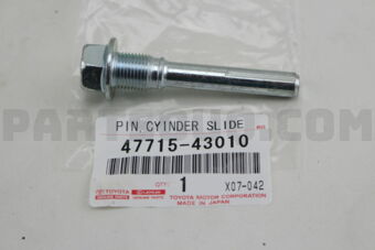Toyota 4771543010 PIN, CYLINDER SLIDE(FOR REAR DISC BRAKE)