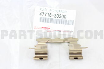 Toyota 4771620200 PLATE, PAD SUPPORT, NO.1(FOR FRONT DISC BRAKE)