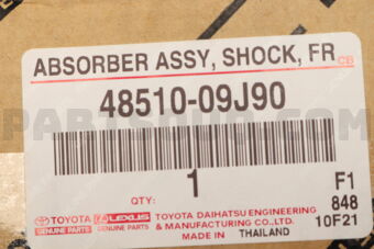 Toyota 4851009J90 ABSORBER ASSY, SHOCK, FRONT, RH/LH