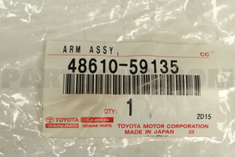 Toyota 4861059135 ARM ASSY, FRONT SUSPENSION UPPER, RH