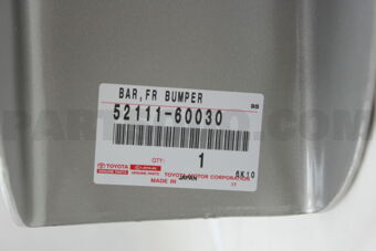 Toyota 5211160030 BUMPER ASSY, FRONT
