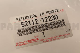 Toyota 5211212230 EXTENSION, FRONT BUMPER