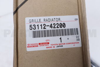 Toyota 5311242200 GRILLE RADIATOR