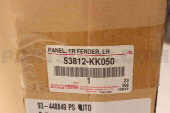 Toyota 53812KK050 PANEL FR FENDER LH