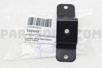 Toyota 5386690K00 BRACKET, FRONT WHEEL OPENING, NO.4