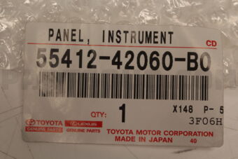 PANEL, INSTRUMENT CLUSTER FINISH, CENTER NO.1 5541242060B0 | Toyota ...