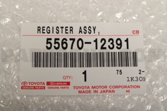 Toyota 5567012391 REGISTER ASSY, INSTRUMENT PANEL, CENTER