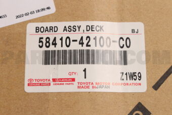 BOARD ASSY, DECK 5841042100C0 | Toyota Parts | PartSouq