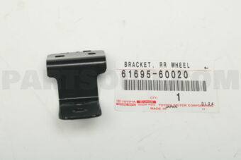 Toyota 6169560020 BRACKET, REAR WHEEL OPENING, NO.3
