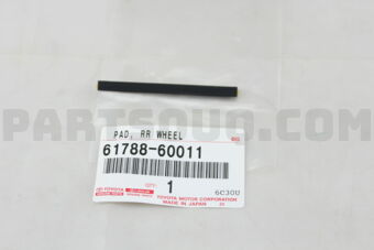Toyota 6178860011 PAD, REAR WHEEL OPENING EXTENSION PAD NO.4