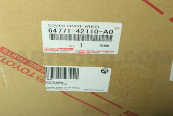 Toyota 6477142110A0 COVER, SPARE WHEEL
