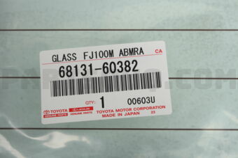 Toyota 6813160382 GLASS, BACK DOOR, RH