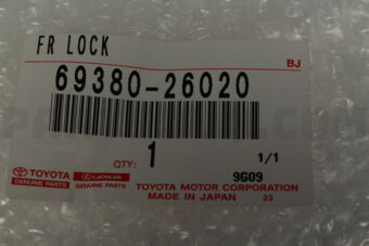 Toyota 6938026020 LOCK ASSY SLIDE