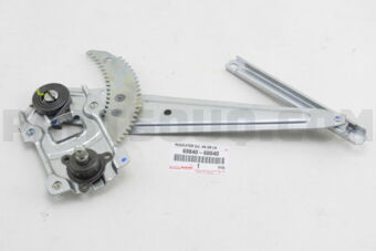 Toyota 6984060040 REGULATOR SUB-ASSY, REAR DOOR WINDOW, LH