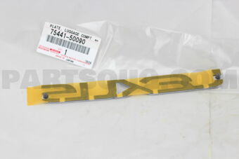 PLATE, LUGGAGE COMPARTMENT DOOR NAME, NO.1 7544150090 | Toyota