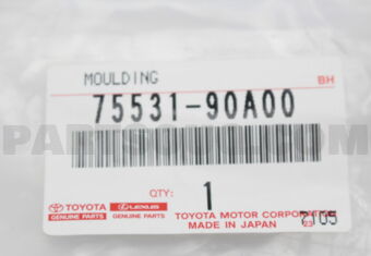 Toyota 7553190A00 MOULDING, WINDSHIELD, OUTER UPPER