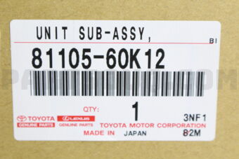 Toyota 8110560K12 UNIT SUB-ASSY