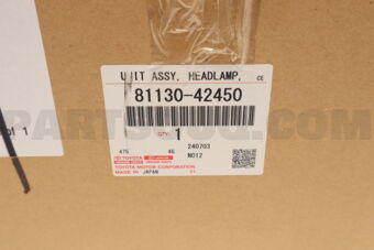 Toyota 8113042450 UNIT ASSY, HEADLAMP, RH