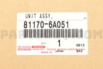 Toyota 811706A051 UNIT ASSY, HEADLAMP, LH