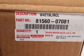 Toyota 8156007081 LAMP ASSY RR