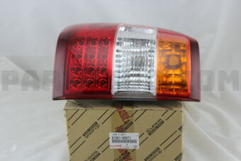 Toyota 8156160671 LENS & BODY, REAR COMBINATION LAMP, LH