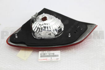 Toyota 8158112110 LENS AND BODY, REAR LAMP, RH