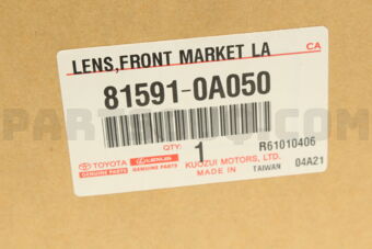 Toyota 815910A050 LENS & BODY, RR LAMP