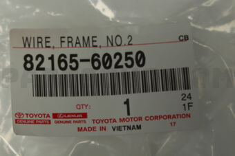 Toyota 8216560250 WIRE, FRAME, NO.2