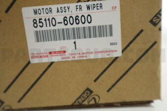 Toyota 8511060600 MOTOR ASSY, FR WIPER