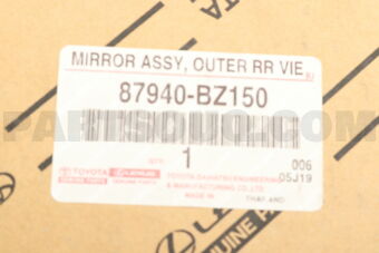 Toyota 87940BZ150 MIRROR ASSY, OUTER REAR VIEW, LH