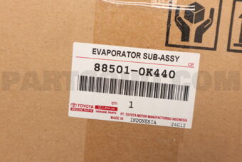 Toyota 885010K440 EVAPORATOR SUB-ASSY