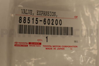 Toyota 8851560200 VALVE, COOLER EXPANSION