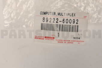 Toyota 8922260092 COMPUTER, MULTIPLEX