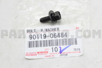 Toyota 9011906484 BOLT, W/WASHER