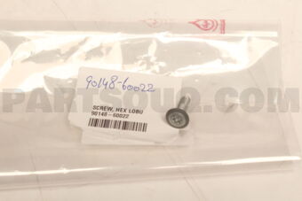 Toyota 9014860022 SCREW, HEX LOBU